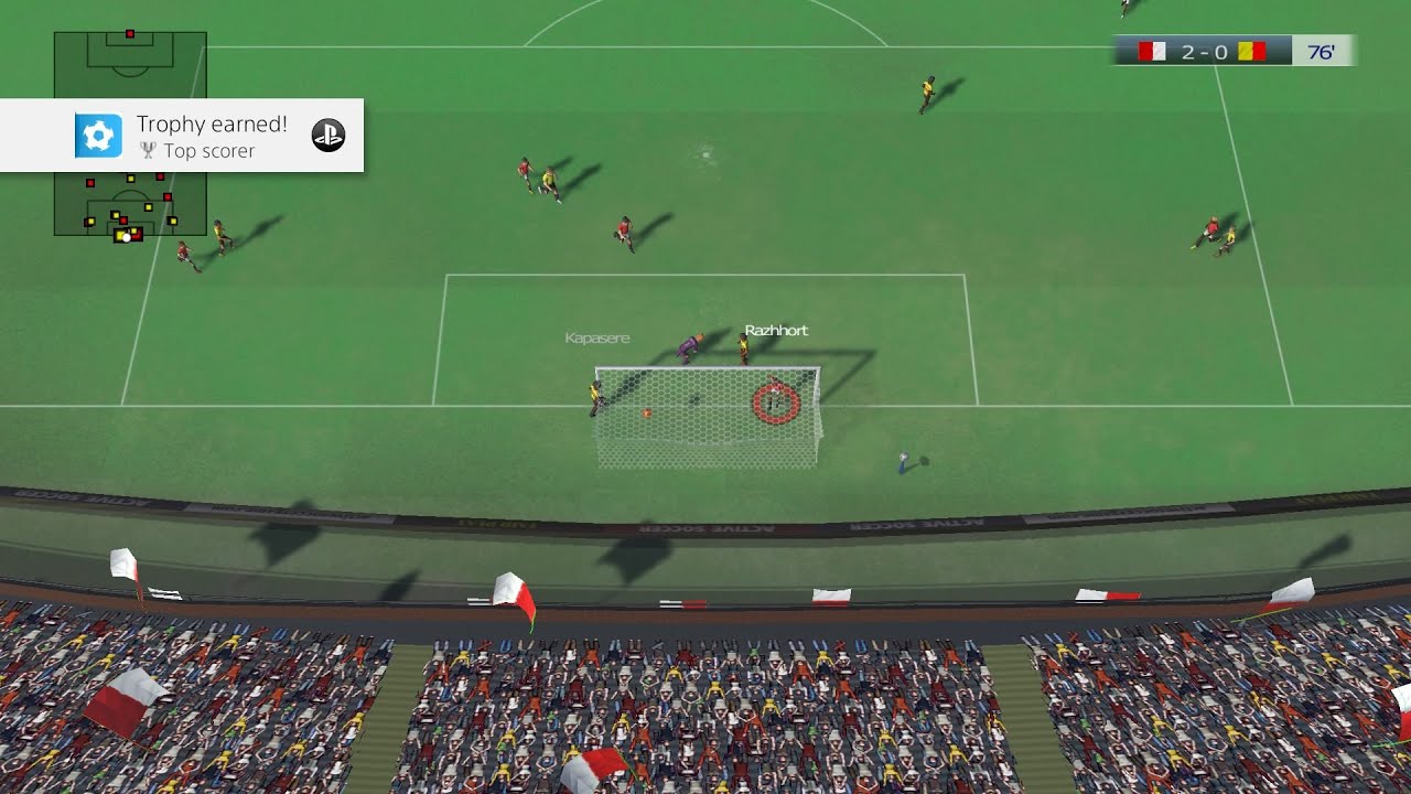 Active Soccer 2 DX - Top scorer Trophy