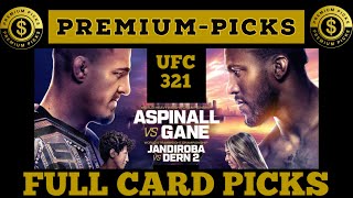 UFC 321 - full card picks 