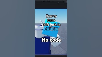 How to force shift lock in Roblox #robloxstudio