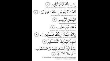 Surah Al Fatihah by Sheikh Mishary Rashid Alafasy | سورة الفاتحة  الشيخ مشاري راشد العفاسي