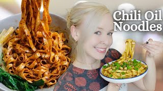 Quick Garlic Chili Oil Noodles | Cook & Eat With Me