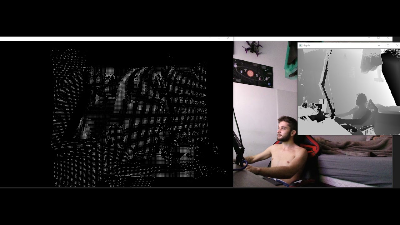 Cloud Point com Kinect 2 + OpenGL - YouTube