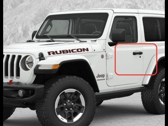 How to remove Jeep Wrangler JL 2018 Door handle 