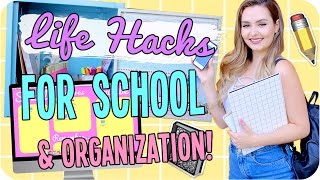 Give this video a thumbs up & subscribe → http://bit.ly/1ttuxws !
♡ in todays i'm sharing bunch of back to school life hacks,
organization hacks...