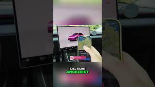 Nächstes Ziel planen: Einfach von zu Hause in der Tesla App! #shorts