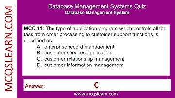 Database Management System Quiz Questions Answers | Class 9–12 | DBMS Notes PDF | Ch 1-14 Quiz | App