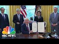 Trump Signs Coronavirus Relief Bill To Help Small Businesses And Hospitals | NBC News NOW