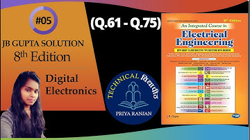 JB GUPTA DIGITAL ELECTRONICS | DIGITAL ELECTRONICS JB GUPTA | 8th edition (Q.61-Q. 75) #05