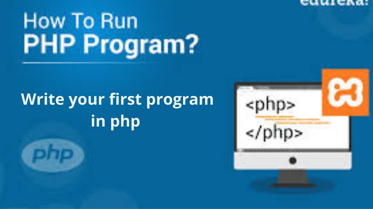 Run your first code in PHP. - YouTube