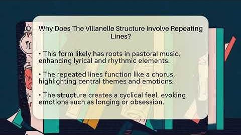 Why Does The Villanelle Structure Involve Repeating Lines? - The Prose Path