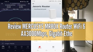 Review MERCUSYS MR80X Router WiFi 6 AX3000Mbps, Gigabit Ethernet Ports, TP-Link WiFi Router, 4 High-