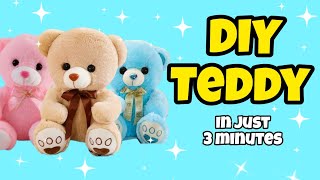 How To Make A Cute Teddy Bear In 3 Different Colors for a Valentine