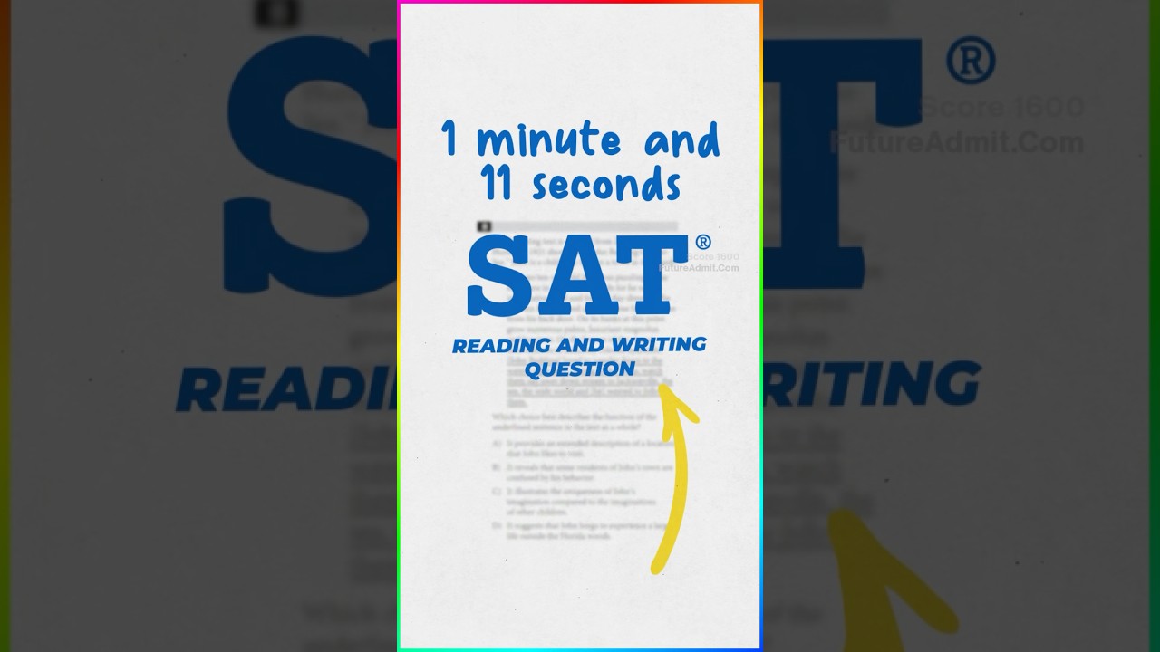 The #1 SAT reading section strategy 🤐