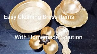Easy cleaning Brass Items  Just 3 readily available Ingredients  DIY HOMEMADE LIQUIDSAFE ON HANDS