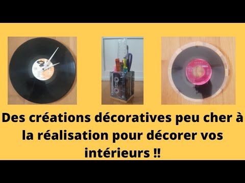 Créations d'objets du quotidien avec des vinyles et des cassettes audio !