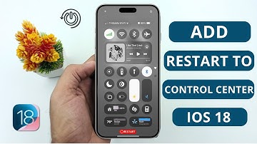 How to Add Restart Option to Control Center on iPhone iOS 18/18.1