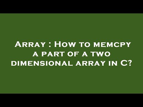Array : How