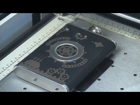 Leather Flask Laser