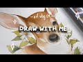 Art vlog🎨 ★ Draw with me! Silent watercolor painting ✨