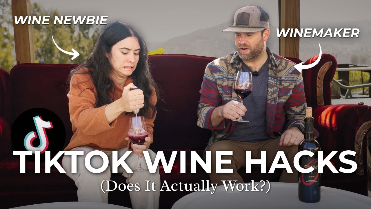 Trying Tiktok Wine Hacks With A Real Winemaker