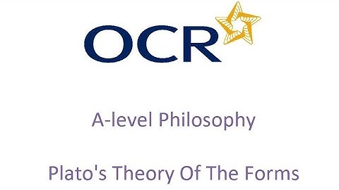 A-level OCR Philosophy: Plato