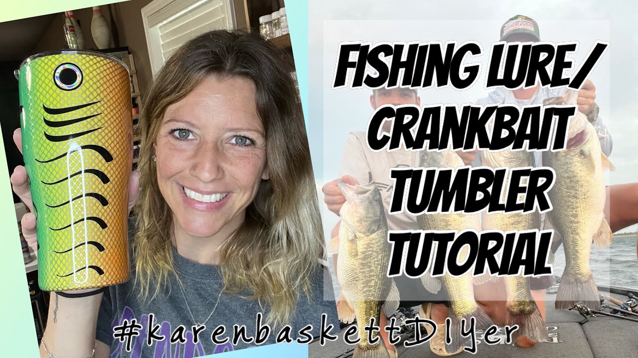 fish lure tumbler tutorial Fishing Lures Cup with Handle How To Make A Fishing