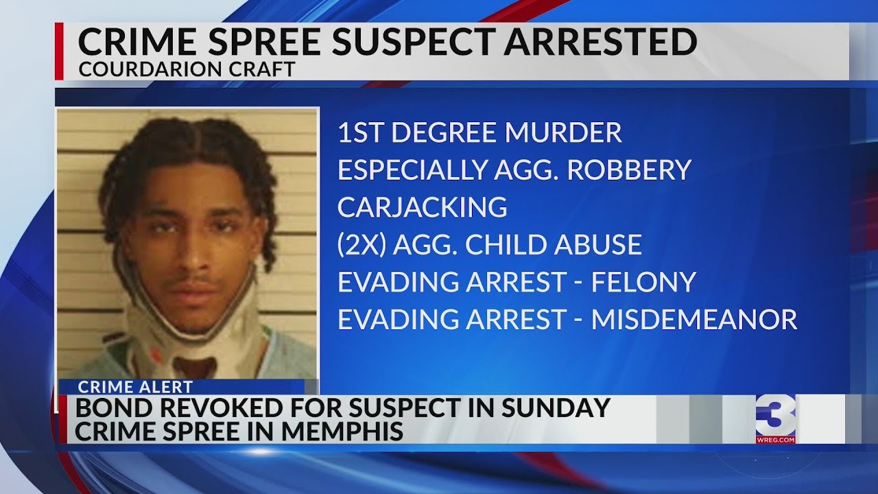 Bond revoked for suspect in Sunday crime spree - YouTube