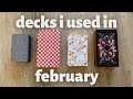 decks I used in February