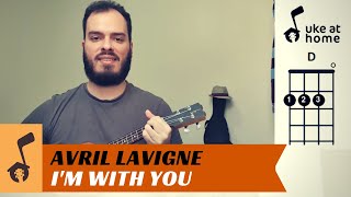 Video thumbnail of "Avril Lavigne - I'm With You | Ukulele tutorial"
