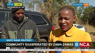 West Rand Protest  Community Exasperated By Zama Zamas