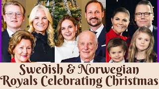 Swedish &amp; Norwegian Royals Celebrating Christmas over the years in pictures