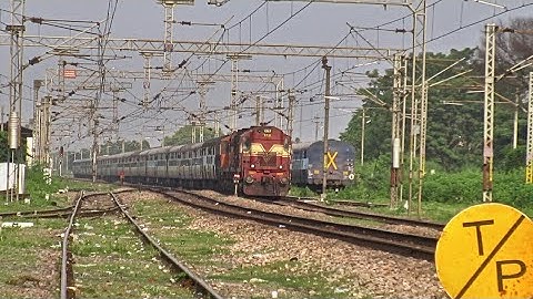 Double Diesel Thunder: ANVT- REWA Expresss with TKD WDM-3A Twins Trying To Hit MPS At SFG!!