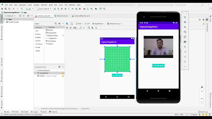 CAPTURE IMAGE AND LOAD SAME INTO IMAGEVIEW - Android Kotlin