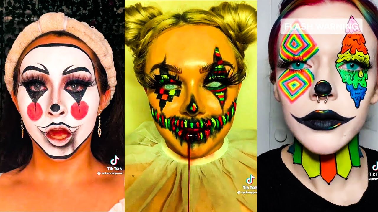 Clown Makeup Challenge TikTok Trend 2021 | Clown Makeup - YouTube