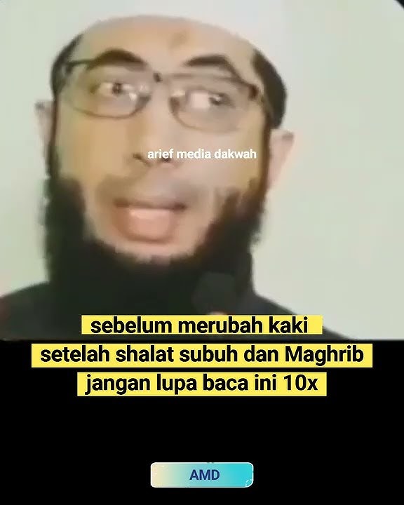 baca ini sebelum merubah kaki setelah shalat subuh dan Maghrib - ustadz Khalid Basalamah MA