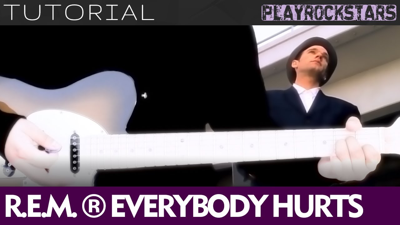 como tocar EVERYBODY HURTS en guitarra REM ⭐️ TUTORIAL / ACORDES / RITMO / TABS YouTube
