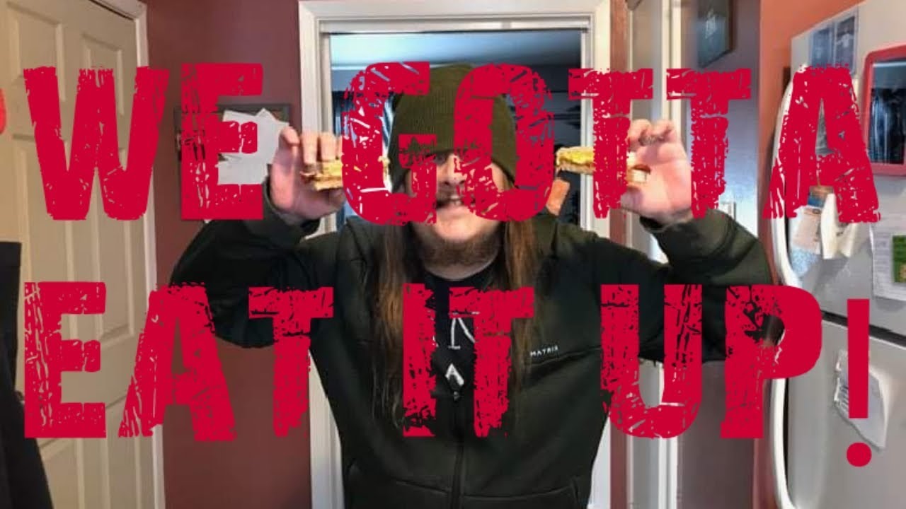 I Forgot To Hit Record! Eh? I F@cked Up! I Still Got This Much Of My Sandwich Left Though! Eh?