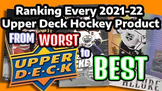 Ranking ALL 2021-22 Upper Deck Hockey Products From Worst To Best!