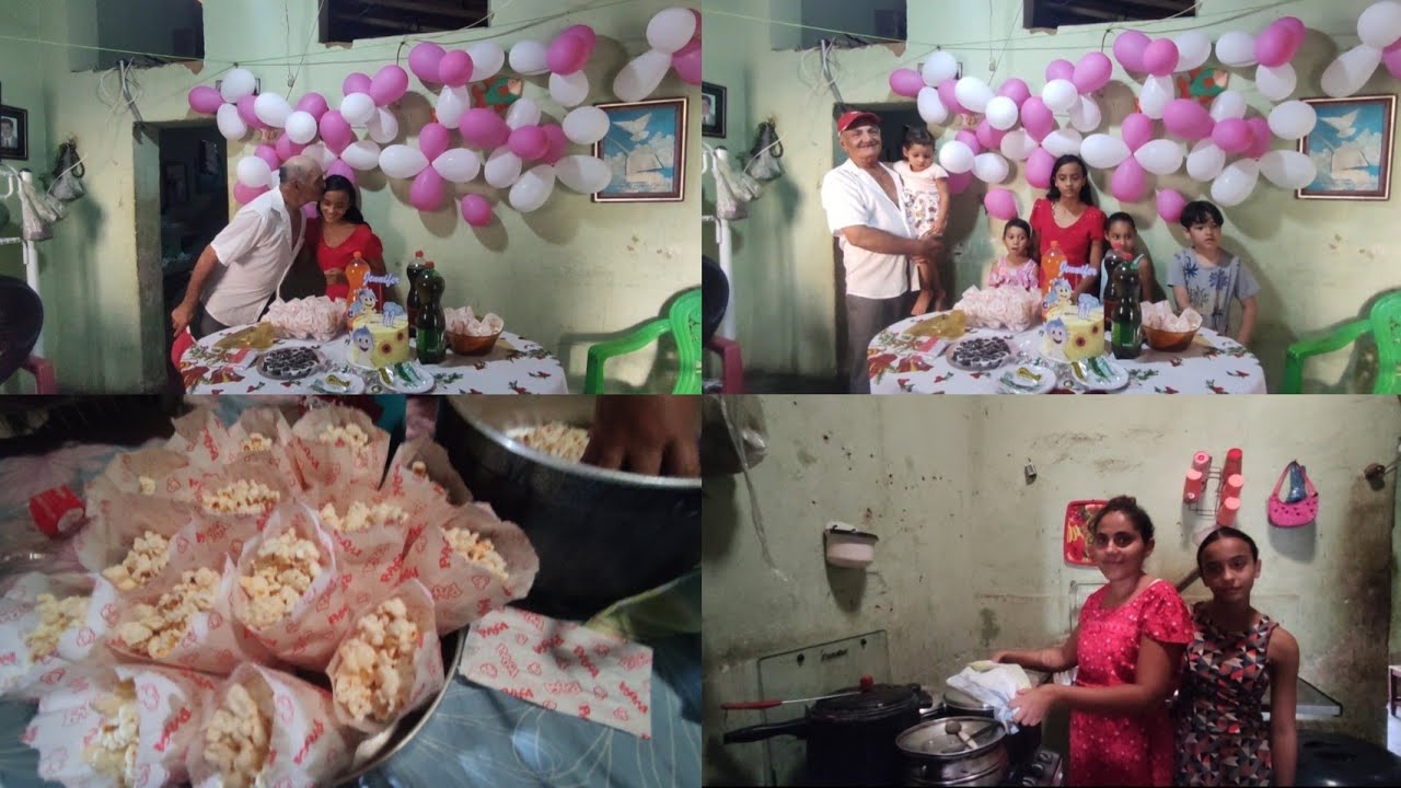 Registrando esse momento especial do aniversário da Jennifer bisneta de seu Zé Alexandre.