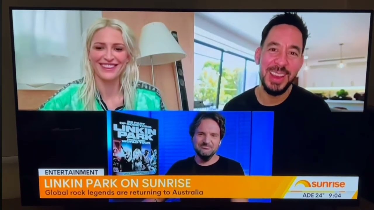 Linkin Park on Sunrise - Mike & Emily interview (Australian)