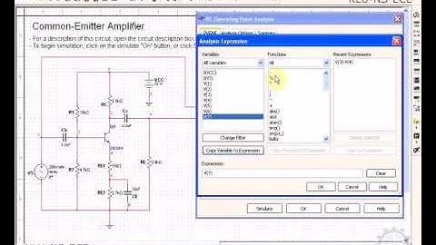 DC Operating Point multiSIM