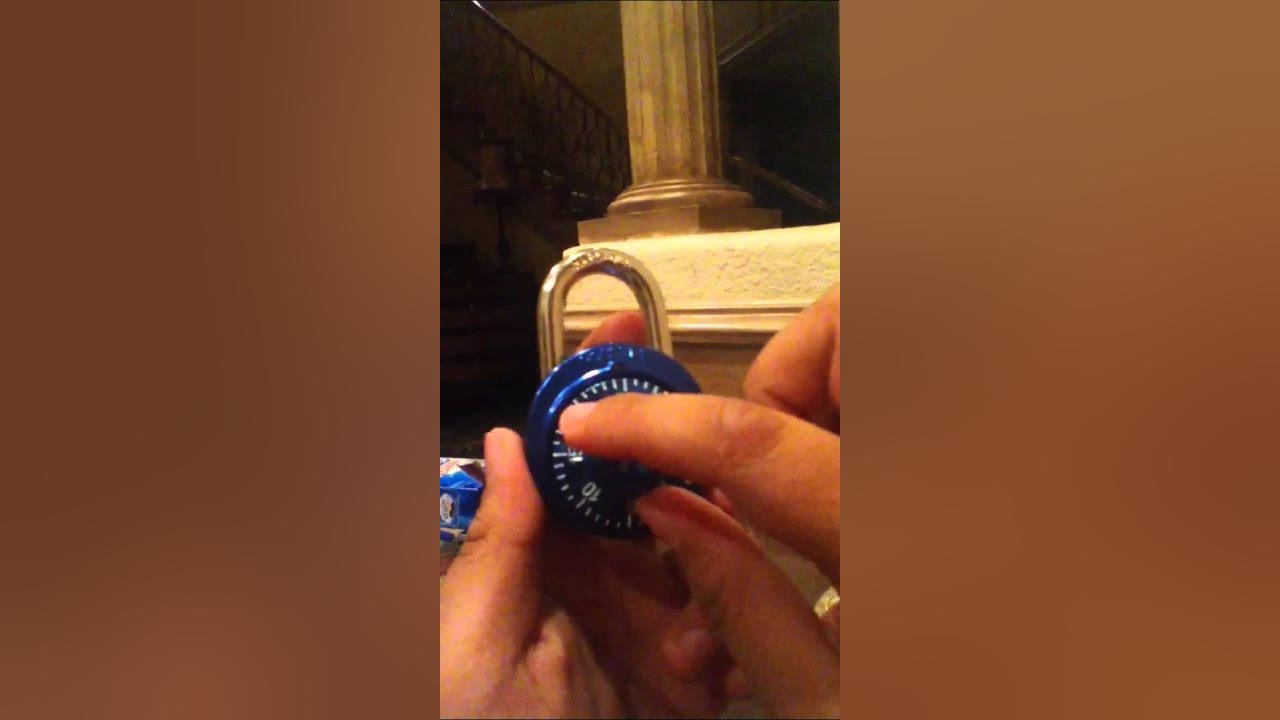 How to open master lock combination YouTube
