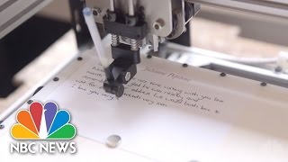 Note-Writing Robots Pen Letters In Your Handwriting | NBC News