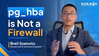 pg_hba is Not a Firewall