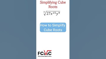 How to Simplify Cube Roots #firstcoastmathclinic #shorts #cuberoots