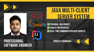 Java Multi-Client Server System | Real-Time Communication with JavaFX & Sockets