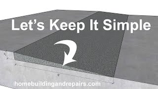 How To Calculate Length of Sidewalk or Walkway Ramps - Math For Building Codes