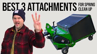 save your back! 3 tractor tools for spring clean-up 🌻😎