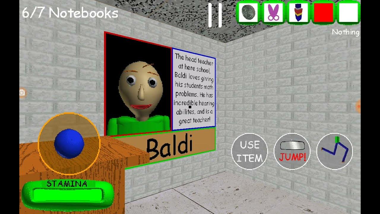 Baldi's Fun New School Remastered Android Version Testing 