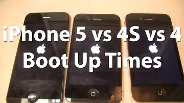 iPhone 5 vs 4S vs 4 Boot Up Times - iPhone Boot Up Time Comparison